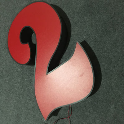 লাইট বক্স আকৃতি বিজ্ঞাপন চ্যানেল চিঠি সাইন UV প্রিন্টিং 3D আলোকিত UL