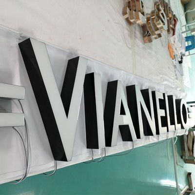 রজন লিকুইড অ্যালুমিনিয়াম স্টোরফ্রন্ট চ্যানেল লেটার সাইন সিই ROHS