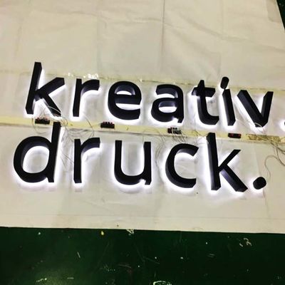 ম্যাট মেটাল ব্যাকলিট লেটার সাইন 50000 ঘন্টা লাইফটাইম