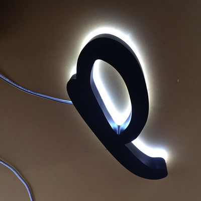 স্টেইনলেস স্টিল ব্যাকলিট লেটার সাইন নাপিতের দোকানের লোগো 3000K-10000K