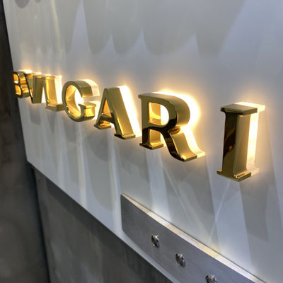 চিঠি এবং সংখ্যা ব্যাকলিট আলোকিত চিহ্ন ব্যবসার জন্য সিই RoHS