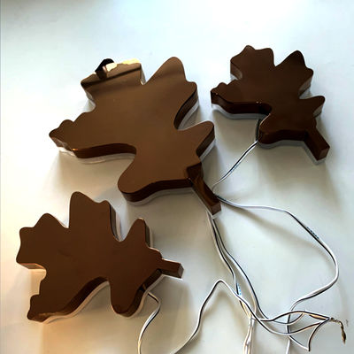 রোজ গোল্ড মিরর ব্যাকলিট স্টেইনলেস স্টীল অক্ষর অ্যান্টি রাস্ট ব্যাকলিট মেটাল সাইন