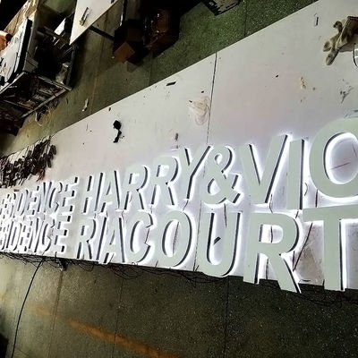 রেস্টুরেন্ট ব্যাকলিট লেটার সাইন 2-20cm গভীরতা এক্রাইলিক LED গ্লো সাইন বোর্ড