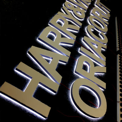 রেস্টুরেন্ট ব্যাকলিট লেটার সাইন 2-20cm গভীরতা এক্রাইলিক LED গ্লো সাইন বোর্ড