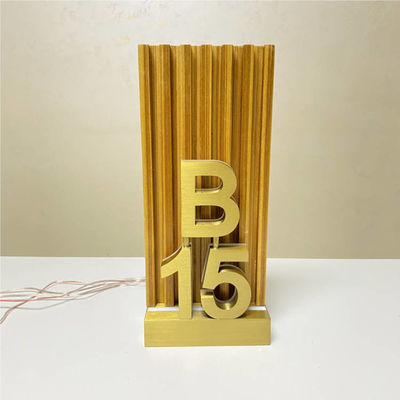 OEM ODM হোটেল রুম নম্বর সাইন LED হাউস ডোর নম্বর প্লেট 12V