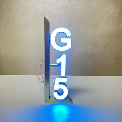 গোল্ড মিরর হাউস নম্বর সাইন হোটেল ডোর নম্বর প্লেট DC12V