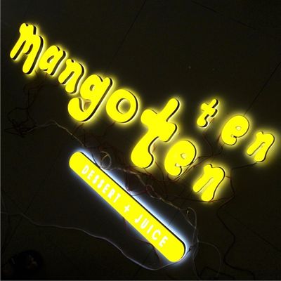 বিজ্ঞাপন শপফ্রন্ট এলইডি এক্রাইলিক লেটার্স সাইনেজ 12VDC