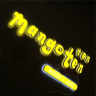 বিজ্ঞাপন শপফ্রন্ট এলইডি এক্রাইলিক লেটার্স সাইনেজ 12VDC