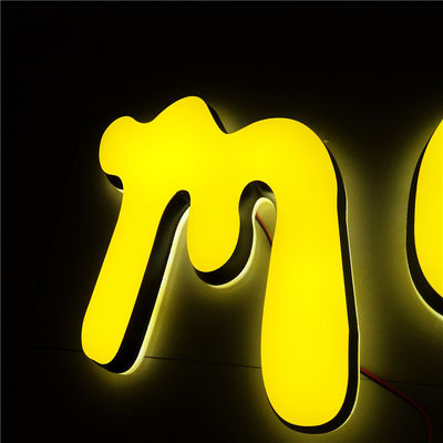 বিজ্ঞাপন শপফ্রন্ট এলইডি এক্রাইলিক লেটার্স সাইনেজ 12VDC