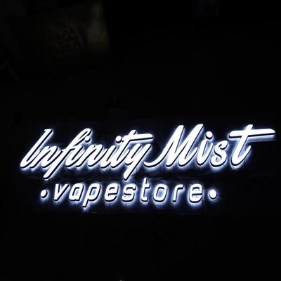 ডাবল ফেস লাইটিং এলইডি এক্রাইলিক লেটার স্টেইনলেস স্টিল লেটারিং সাইনেজ AC110V-240V