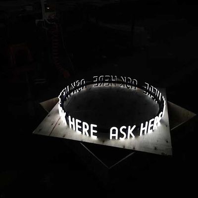 রেস্তোরাঁ হোটেলের জন্য 6500K LED চ্যানেল লেটার সাইন ফ্রন্ট লিট