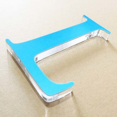 ইনডোর অফিস লোগো 3D লেটার সাইন 2mm এক্রাইলিক বর্ণমালা UV প্রিন্টিং সহ