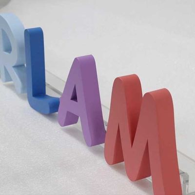 বিউটি সেলুন ওপেন 3D লেটার সাইন বিজ্ঞাপন লেজার কাট মেটাল লোগো 3 সেমি পুরুত্ব