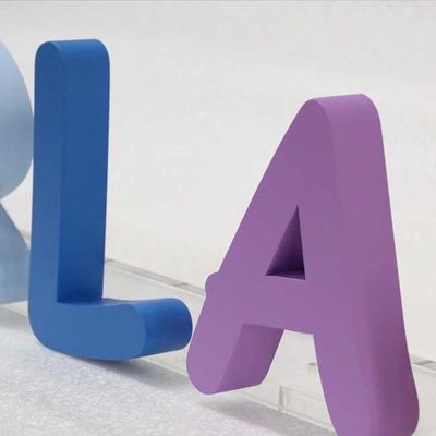 বিউটি সেলুন ওপেন 3D লেটার সাইন বিজ্ঞাপন লেজার কাট মেটাল লোগো 3 সেমি পুরুত্ব