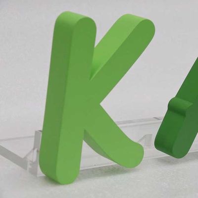 বিউটি সেলুন ওপেন 3D লেটার সাইন বিজ্ঞাপন লেজার কাট মেটাল লোগো 3 সেমি পুরুত্ব