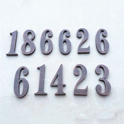 স্টিল হাউস ভিনটেজ মেটাল অক্ষর এবং সংখ্যা চিহ্ন অ্যান্টি অ্যাসিড UL