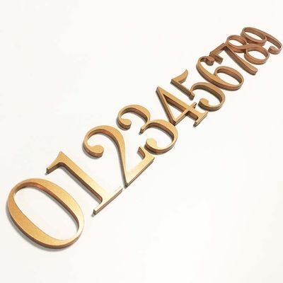 ফ্ল্যাট কাট আউট এক্রাইলিক চিঠি সাইন সলিড এক্রাইলিক ডোর নম্বর সাইন সিই ROHS