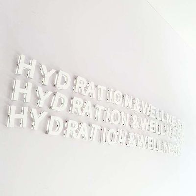 ব্যবসার লোগো সাফ প্লাস্টিক অক্ষর জন্য সাইন ইনডোর সজ্জা