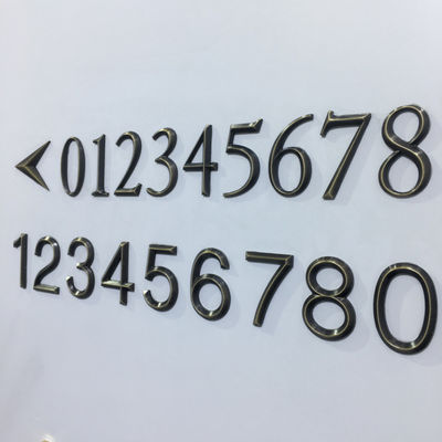 আলোকিত স্টেইনলেস স্টীল 304 মেটাল অ্যাড্রেস সাইনস স্ক্রু মাউন্ট