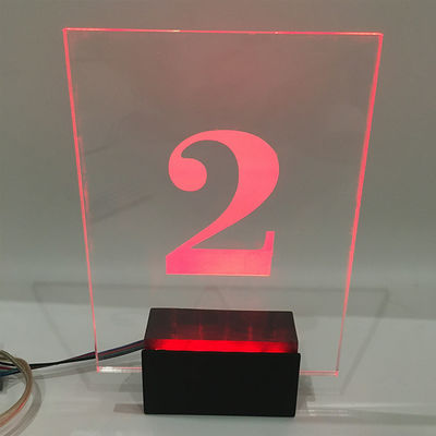 সামনের দরজা বড় RGB LED হাউস নম্বর সাইন ফলক 50000 ঘন্টা