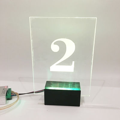সামনের দরজা বড় RGB LED হাউস নম্বর সাইন ফলক 50000 ঘন্টা