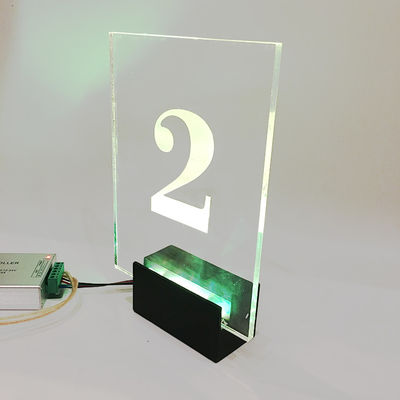 সামনের দরজা বড় RGB LED হাউস নম্বর সাইন ফলক 50000 ঘন্টা