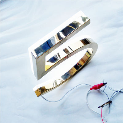 উচ্চ উজ্জ্বলতা গোল্ড ব্রাশ হাউস নম্বর সাইন লেজার কাট সিই RoHS