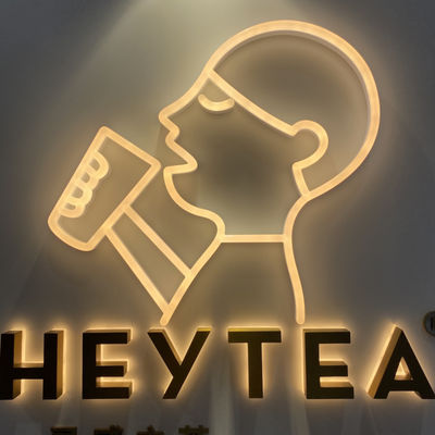 আউটডোর 3d আলোকিত হ্যালো লিট সাইন লেটার্স ওয়াল মাউন্ট করা UL