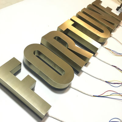 আউটডোর 3d আলোকিত হ্যালো লিট সাইন লেটার্স ওয়াল মাউন্ট করা UL