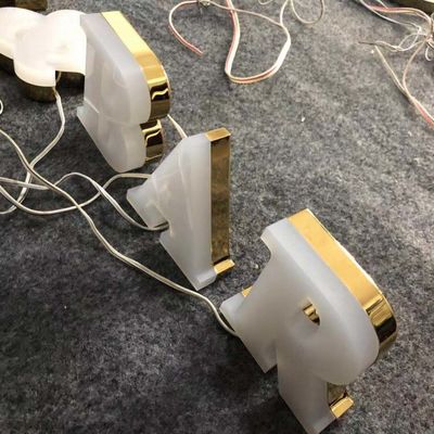 12mm এক্রাইলিক কোম্পানির লোগো ওয়াল সাইন অ্যালুমিনিয়াম চ্যানেল লেটার অ্যান্টি রাস্ট