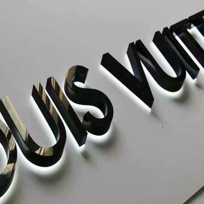 মেটাল রিভার্স লিট চ্যানেল লেটার সাইনস জায়ান্ট লাইট আপ লেটার OEM ODM