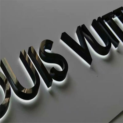 দোকানের নাম স্টোরফ্রন্ট সাইন ওয়াটারপ্রুফ IP65 এক্রাইলিক লেড সাইন বোর্ড