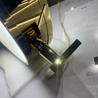 বৃত্তাকার আলোকিত এক্রাইলিক লাইটবক্স সাইনেজ স্টোর অ্যান্টি রাস্ট অ্যান্টি সেপটিক ব্যবহার করুন