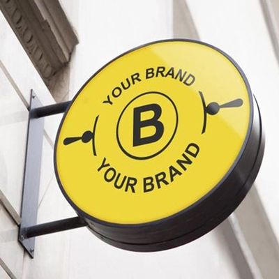 50-200 মিমি বেধ কাস্টম লাইট বক্স সাইনেজ পতাকা মাউন্ট OEM ODM