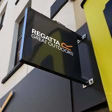 হাইস্প্যান রাউন্ড আউটডোর লাইট বক্স সাইন স্ট্রীট বিজনেস লাইটবক্স সাইনবোর্ড