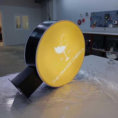 রেস্তোরাঁ ক্যাফে এক্রাইলিক লাইট বক্স সাইনেজ ডাবল সাইডেড