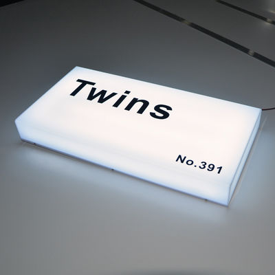 স্কয়ার LED এক্রাইলিক লাইটবক্স সাইন সিই ROHS