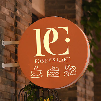 UL রাউন্ড লাইটবক্স সাইন শপ ডেকোর ব্লেড সাইন