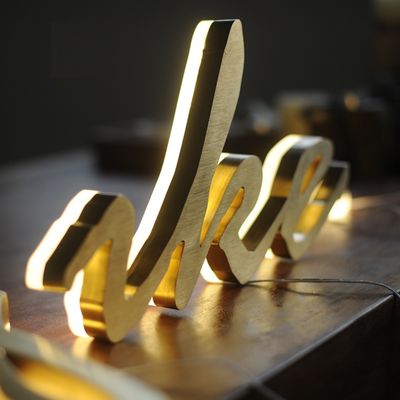 মেটাল 3d আলোকিত স্টোরফ্রন্ট সাইন 5-20 সেমি পুরুত্ব