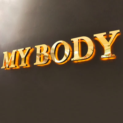 মেটাল 3d আলোকিত স্টোরফ্রন্ট সাইন 5-20 সেমি পুরুত্ব