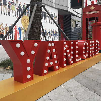 আউটডোর ইলুমিনেটেড জায়ান্ট মার্কি লেটারস লাইট ইলেক্ট্রোপ্লেটিং