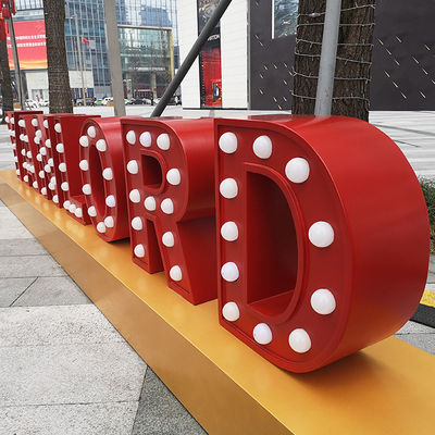 আউটডোর ইলুমিনেটেড জায়ান্ট মার্কি লেটারস লাইট ইলেক্ট্রোপ্লেটিং