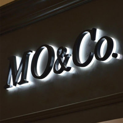 OEM ODM রেস্তোরাঁ সাইন বোর্ড বিজ্ঞাপন বিপরীত চ্যানেল অক্ষর