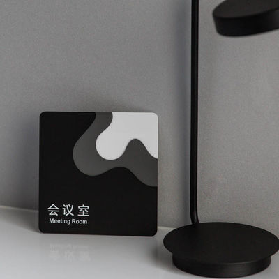 হাইস্প্যান লেজার কাট বিল্ডিং সাইন মিটিং রুম এক্রাইলিক ওয়েফাইন্ডিং সাইন