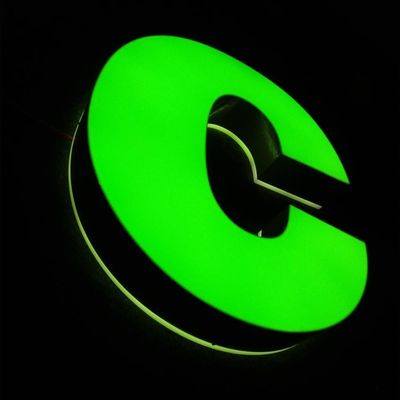 OEM ODM স্টেইনলেস স্টীল লোগো সাইলভার সবুজ 8cm রিটার্ন আউটডোর