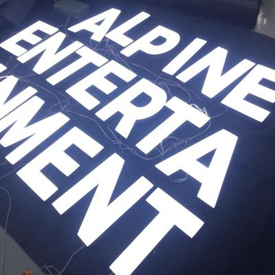 কাস্টম 3d Led লোগো স্টোরফ্রন্ট সাইন স্টেইনলেস স্টীল ইলেক্ট্রোপ্লেটিং