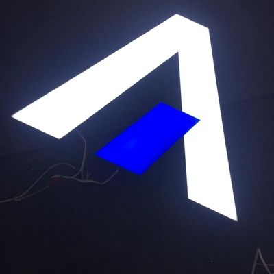 কাস্টম 3d Led লোগো স্টোরফ্রন্ট সাইন স্টেইনলেস স্টীল ইলেক্ট্রোপ্লেটিং