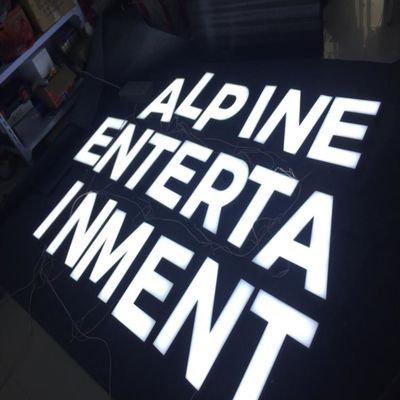 কাস্টম 3d Led লোগো স্টোরফ্রন্ট সাইন স্টেইনলেস স্টীল ইলেক্ট্রোপ্লেটিং