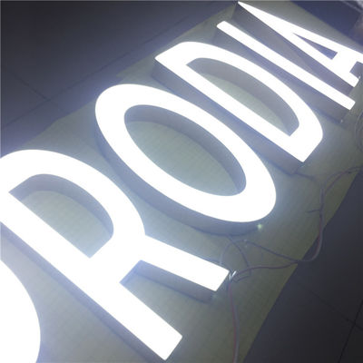 আউটডোর কাস্টম লেজার কাট মেটাল লোগো সাইন লাইট আপ সাইন বোর্ড হাইস্প্যান