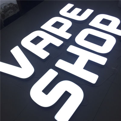 বিজনেস লাইট আপ 3D লেটার সাইন খুচরা দোকান সাইনবোর্ড DC12V